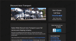 Desktop Screenshot of discountautotransport.com