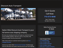 Tablet Screenshot of discountautotransport.com